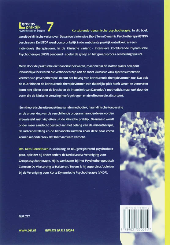 Kortdurende dynamische psychotherapie / Groepspraktijk achterkant