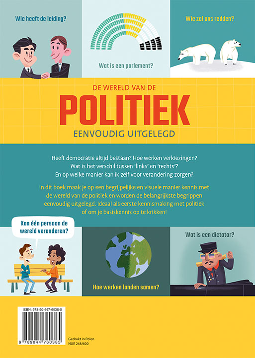 De wereld van de politiek eenvoudig uitgelegd achterkant