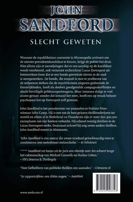Slecht geweten / Lucas Davenport / 25 achterkant