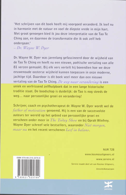 De weg naar verandering achterkant