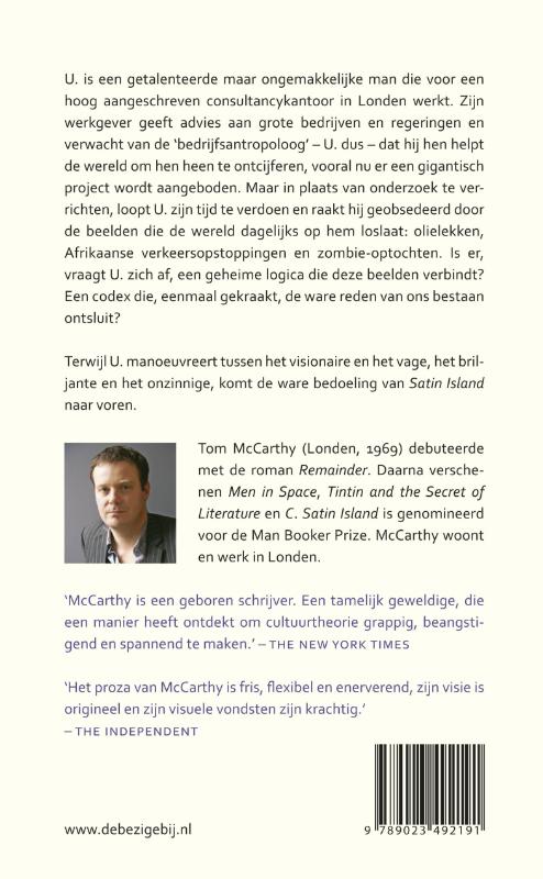 Satin Island achterkant