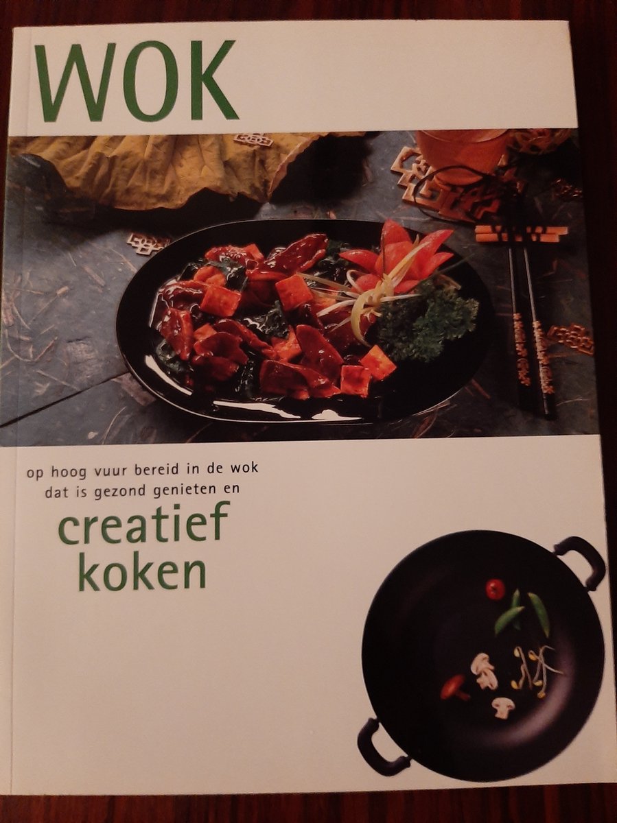 WOK op hoog vuur bereid in de wok dat is gezond geniet en creatif koken