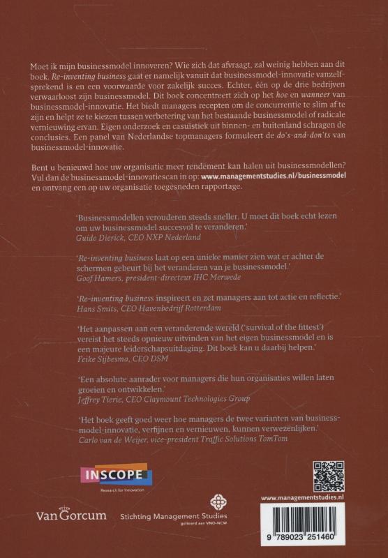 Re-inventing business achterkant