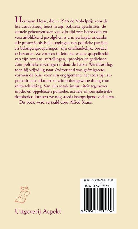 Mijn politieke geweten achterkant