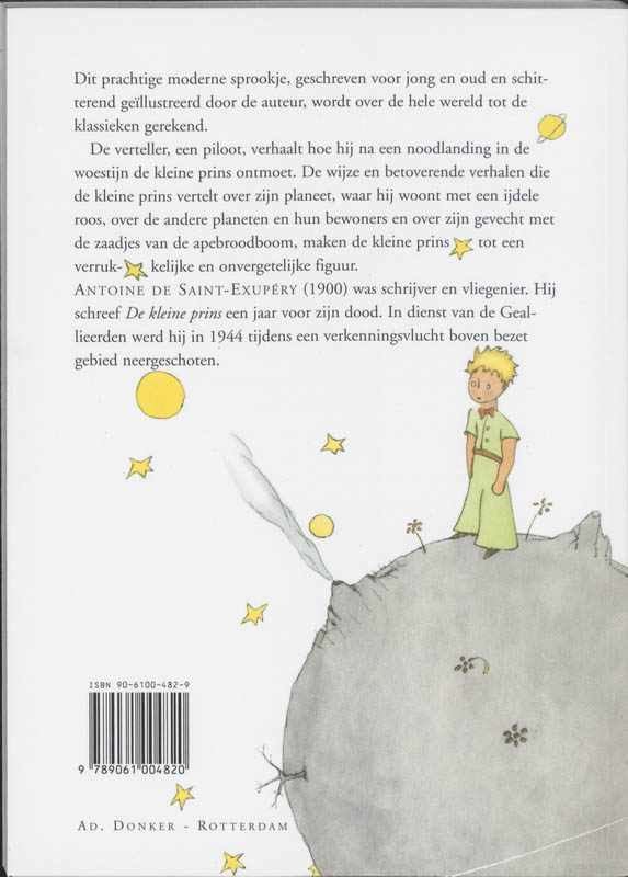 De kleine prins achterkant