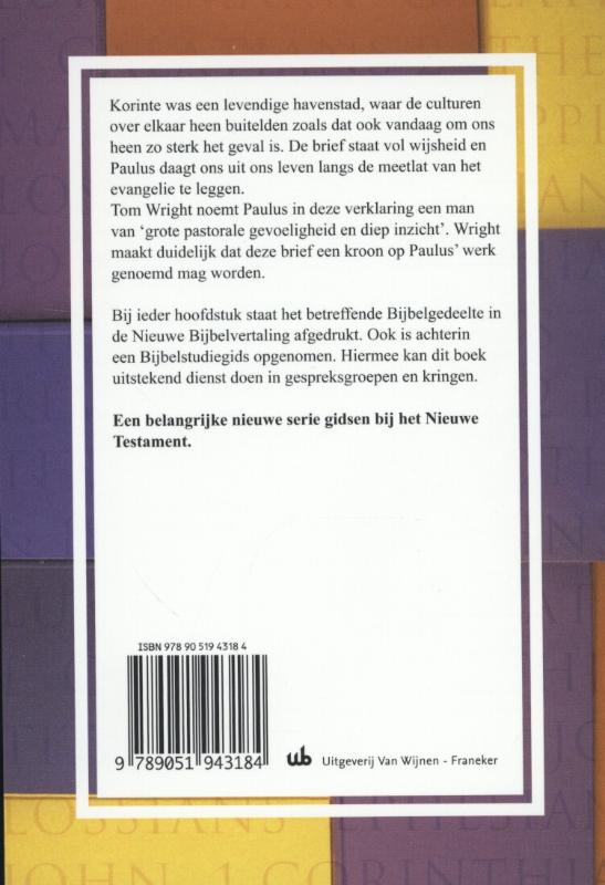 1 Korintiers / Paulus voor iedereen achterkant