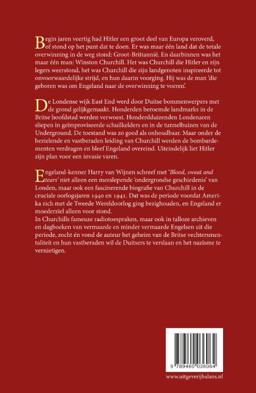 Blood, sweat and tears achterkant