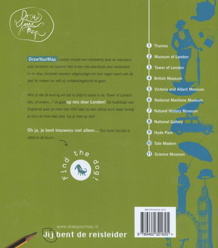 Londen / DrawYourMap achterkant