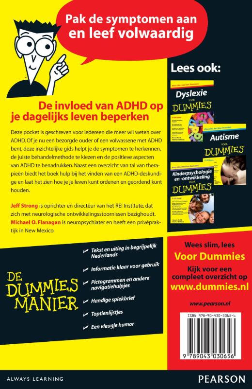 ADHD voor Dummies / Voor Dummies achterkant