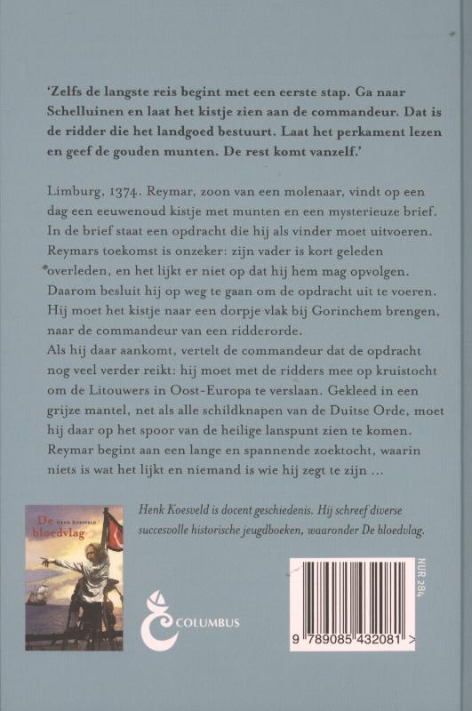 Grauw mantel achterkant