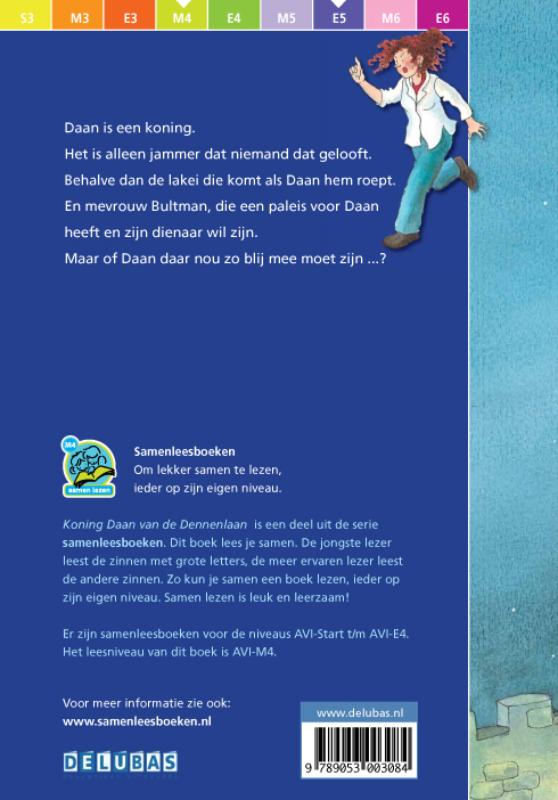 Koning Daan van de Dennenlaan / Samenleesboeken achterkant