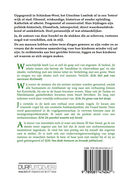 Bezorgde Vaders achterkant