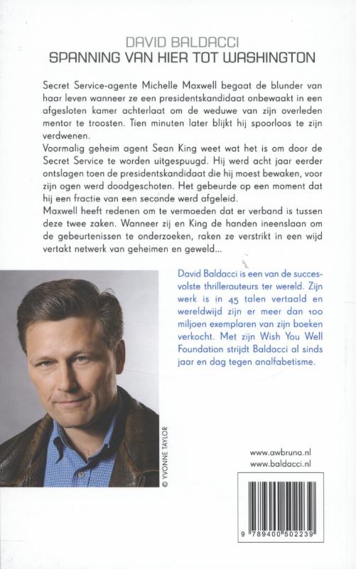 Onbewaakt ogenblik / King & Maxwell / 1 achterkant