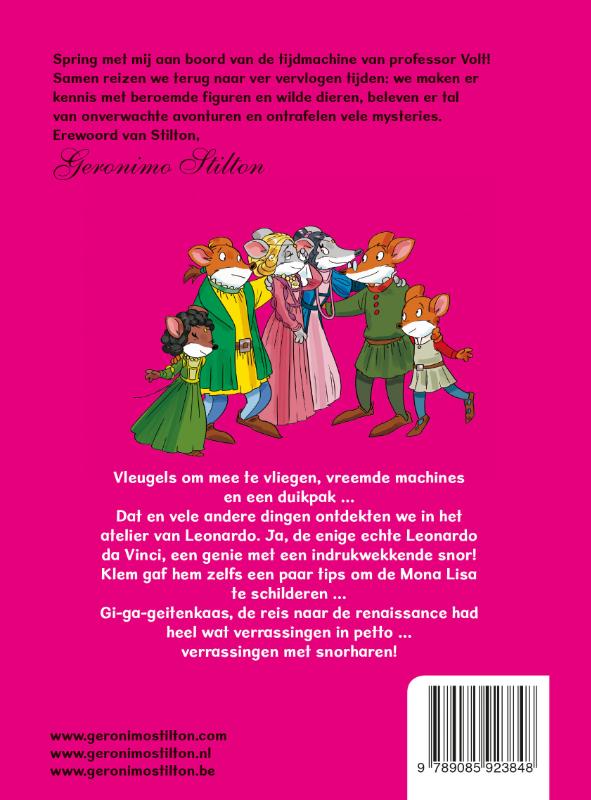 De uitvindingen van Leonardo / Reis door de tijd / 9 achterkant