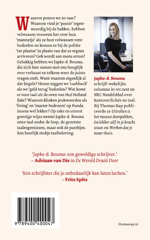 Mag ik even iets tegen je aanhouden? achterkant