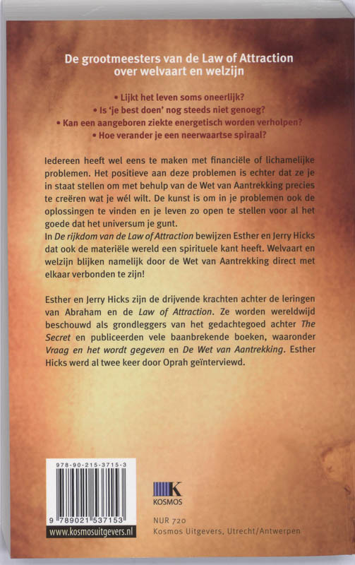 De Rijkdom Van De Law Of Attraction achterkant