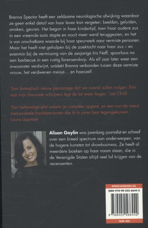 En ze was / Brenna Spector / 1 achterkant