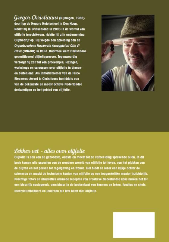 Boek: Lekker vet - alles over olijfolie achterkant