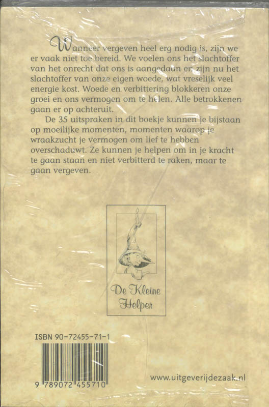 Vergeven brengt vrede / De kleine helper cadeauboekjes achterkant