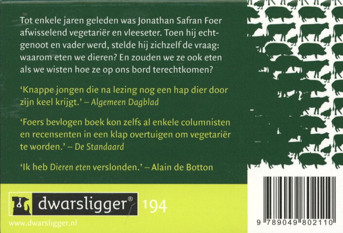 Dieren Eten achterkant