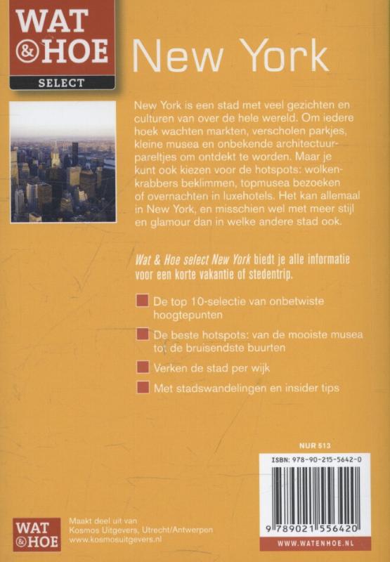 New York / Wat & Hoe select achterkant