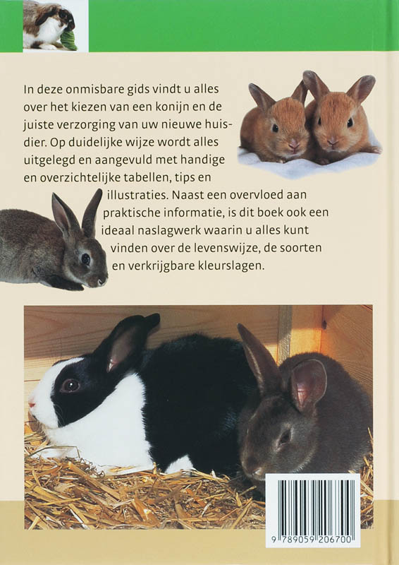 Konijnen / Een praktische dierengids achterkant