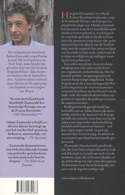 De fantoomterreur achterkant