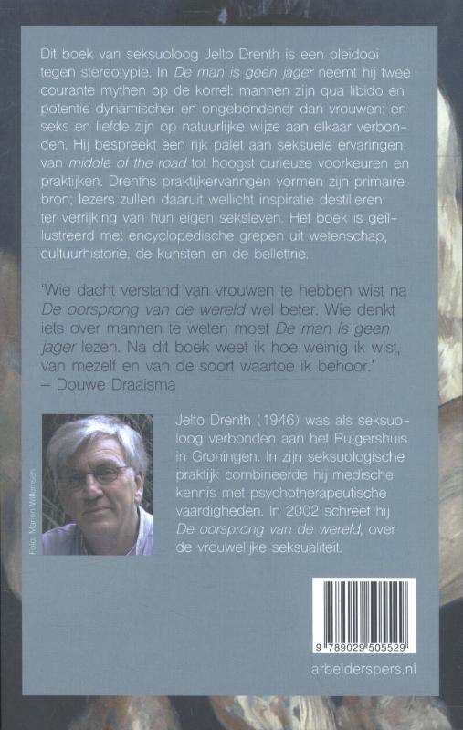 De man is geen jager achterkant