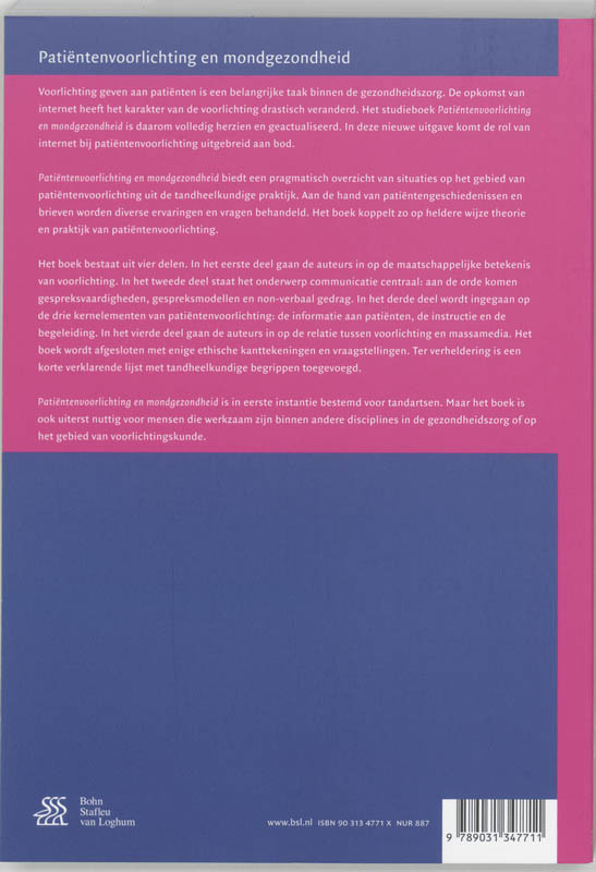 Patiëntenvoorlichting en mondgezondheid achterkant