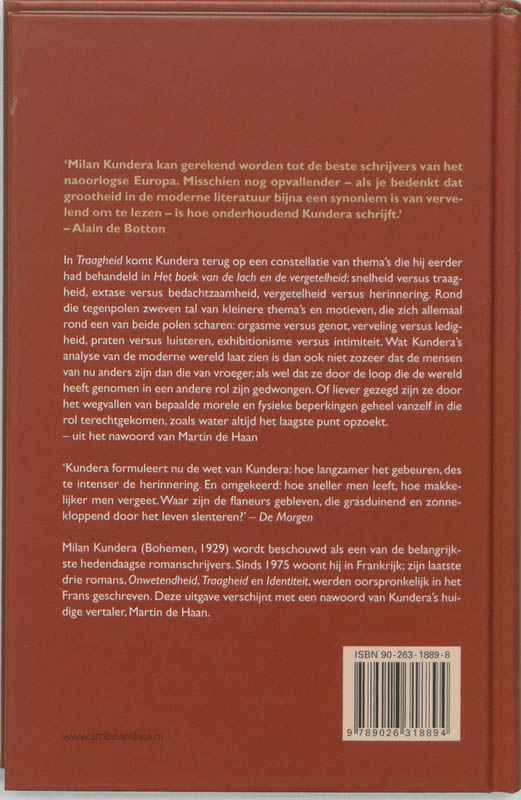 De traagheid achterkant