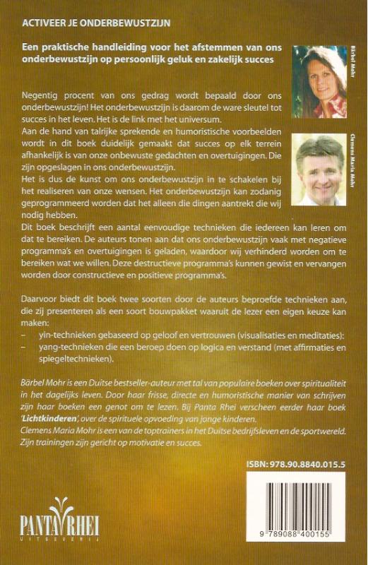 Activeer je onderbewustzijn achterkant