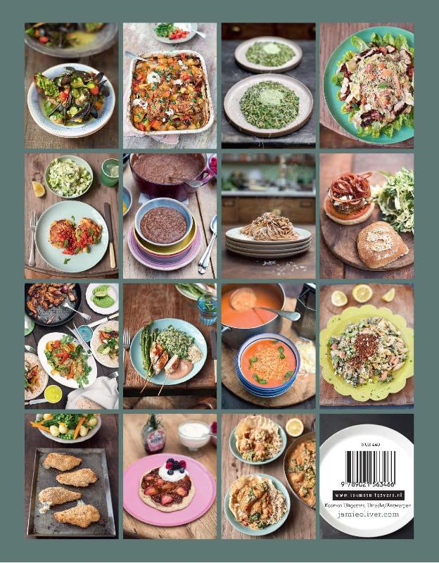 Super food voor familie en vrienden achterkant