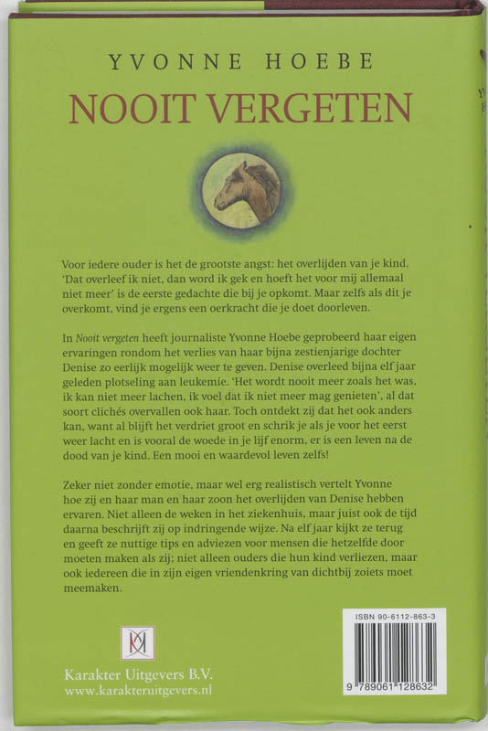 NOOIT VERGETEN achterkant