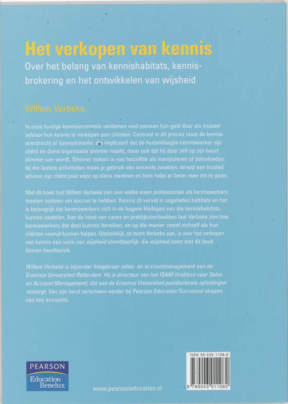 Verkopen Van Kennis achterkant