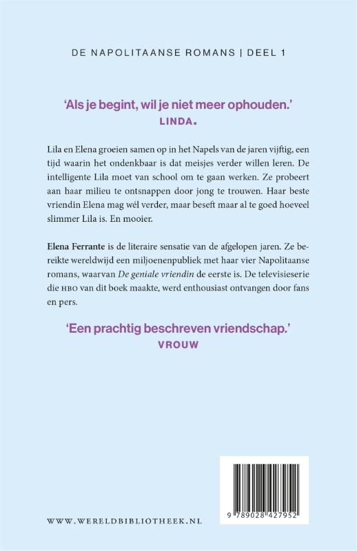 De Napolitaanse romans 1 achterkant