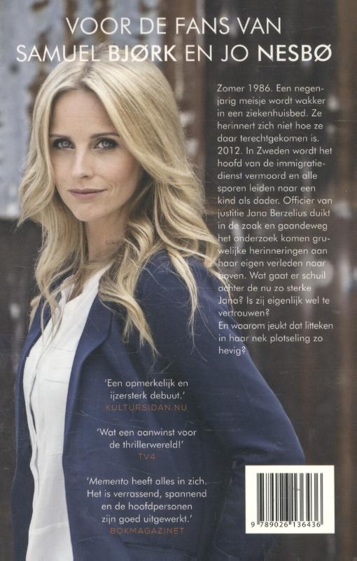 Memento / Jana Berzelius / 1 achterkant