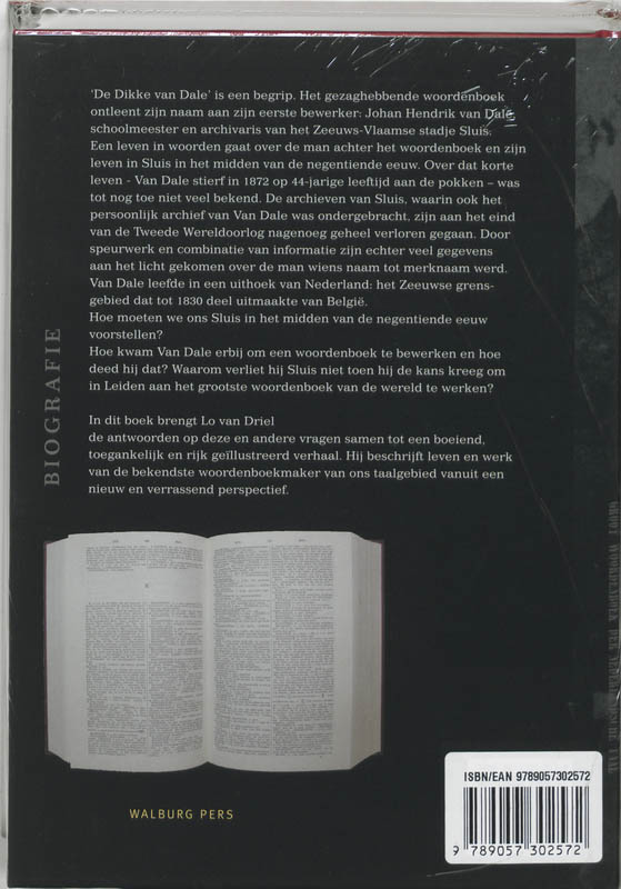 Een leven in woorden achterkant