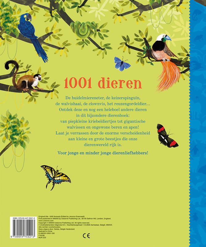 1001 dieren achterkant
