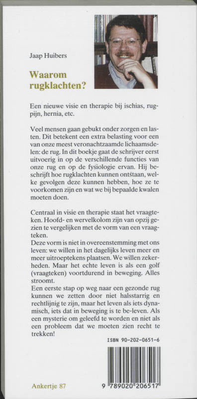 Waarom rugklachten...? / Ankertjes / 87 achterkant