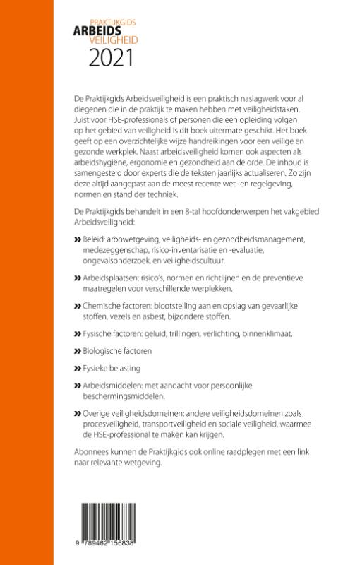 Praktijkgids Arbeidsveiligheid 2021 achterkant