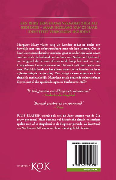 De dienstmeid van Fairbourne hall achterkant