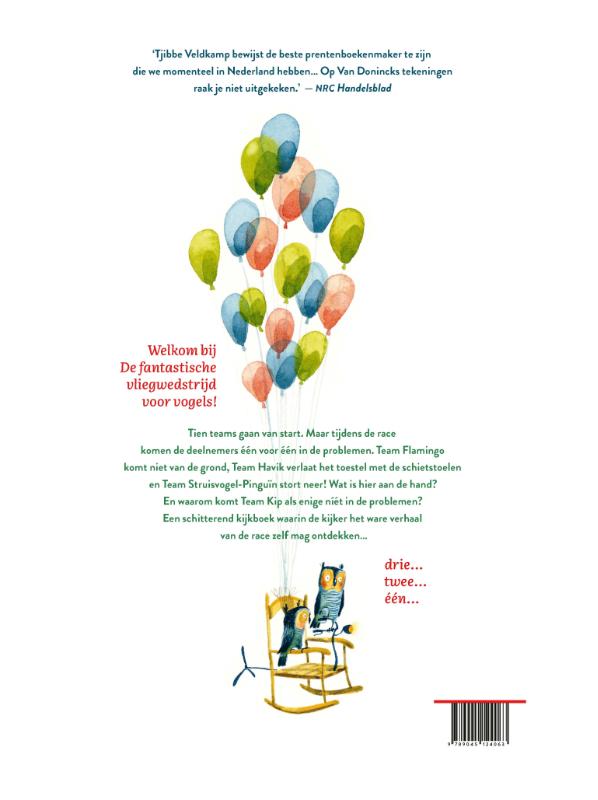 De fantastische vliegwedstrijd achterkant