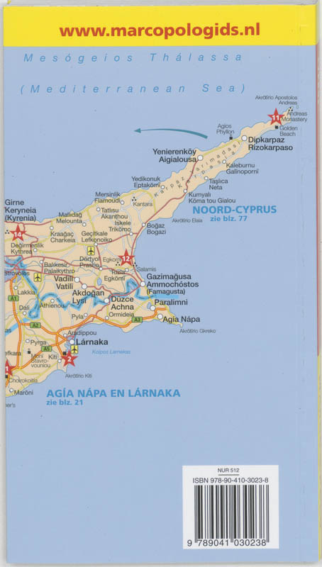 Marco Polo Reisgids Cyprus achterkant