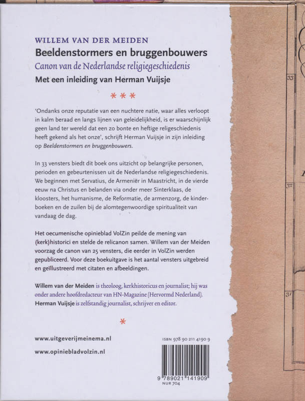 Beeldenstormers En Bruggenbouwers achterkant