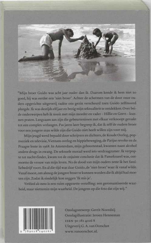 Verkleed als mens achterkant