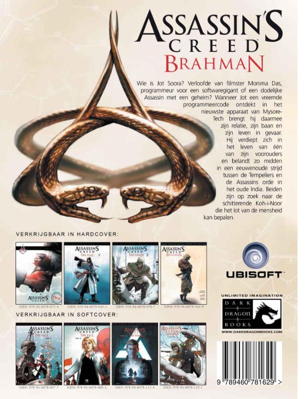 Assassin's Creed Brahman achterkant