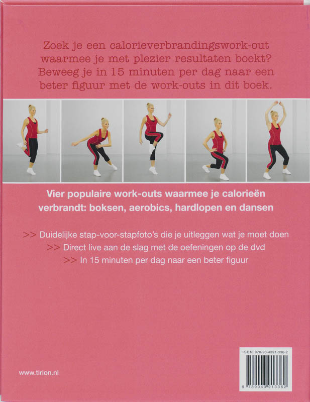 15 Minuten / Calorie Verbranding Work-Out + Dvd achterkant