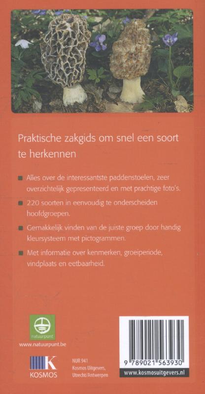 De kleine paddenstoelengids voor onderweg achterkant