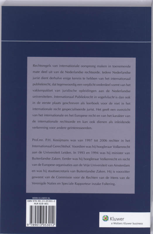 Internationaal publiekrecht in vogelvlucht achterkant