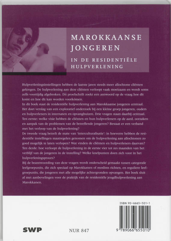 Marokkaanse Jongeren In De Residentiele Hulpverlening achterkant